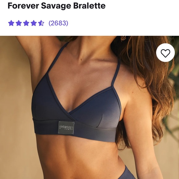 NWT Bralette, forever savage bralette, black ink - Picture 1 of 3